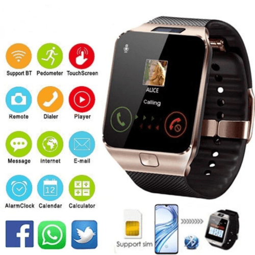 DZ09 Smart Watch Touch Screen Display Sim Supported Calling and Camera Smart Watch 1