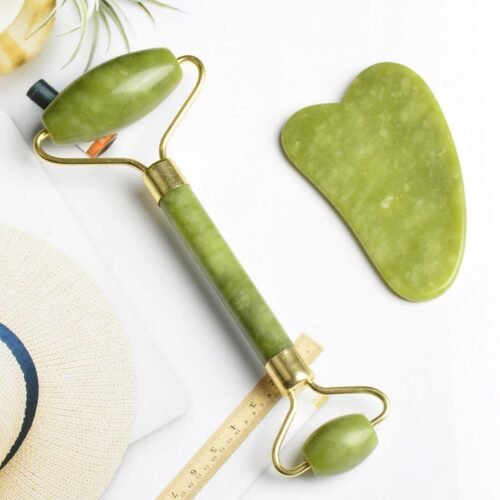 Jade Roller & Gua Sha For Set Facial