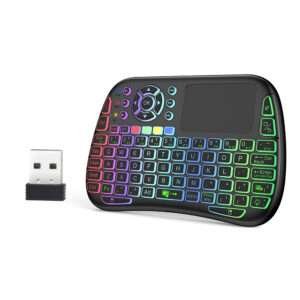 M9 Bluetooth Mini Wireless Keyboard 7 Backlit 2.4G Air Mouse Remote Touchpad 1