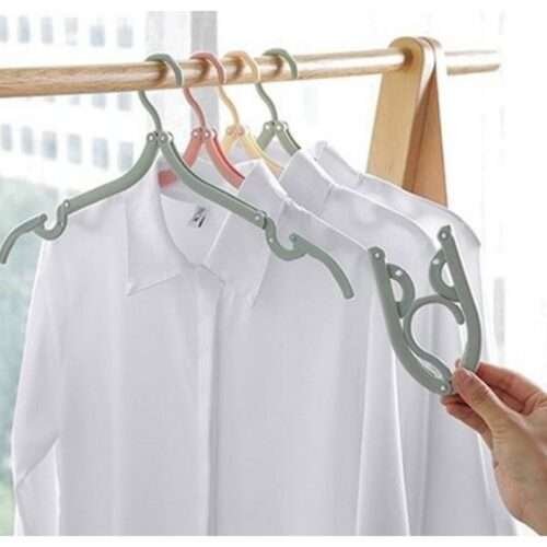 Portable Folding Clothes Hanger – Compact Travel Accessory & Foldable Drying Rack for Home Storage (1pc)