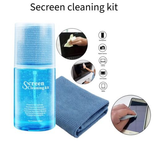 Screen Cleaning Kit 2 in 1 for LED and LCD TV, Computer Monitor, Laptop, Mobile and Tab Screen