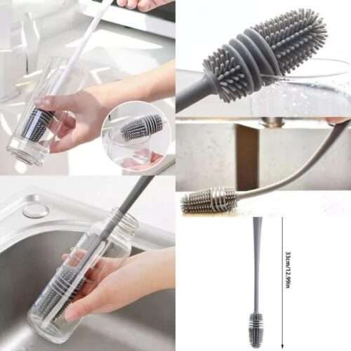 Silicone Bottle Cleaning Brush With Long Handle