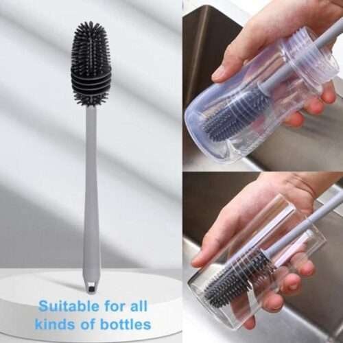 Silicone Bottle Cleaning Brush With Long Handle