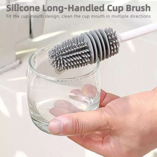 Silicone Bottle Cleaning Brush With Long Handle