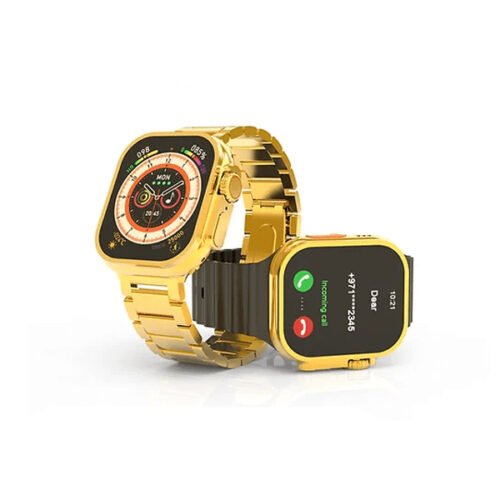 C9 Ultra Max Gold Edition 2.1 inch Smartwatch with Hryfine App – Bold Style, Ultimate Performance