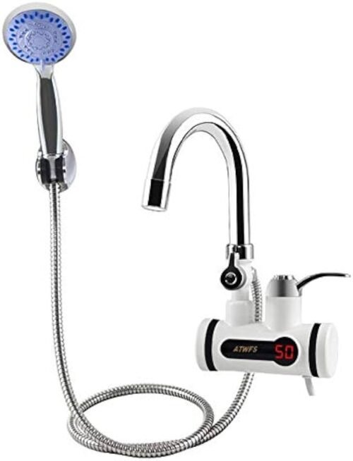 Instant Electric Hot Water Heater Tap with Shower Attachment