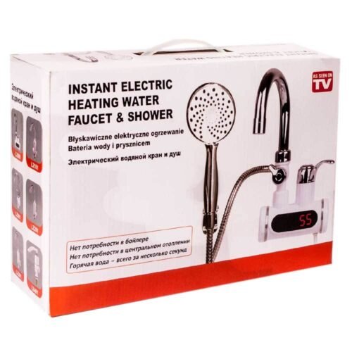 Instant Electric Hot Water Heater Tap with Shower Attachment