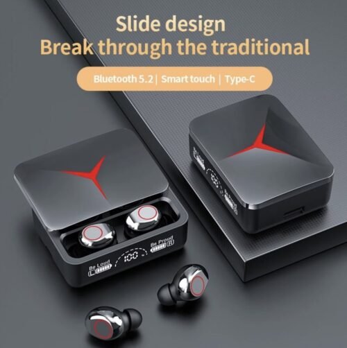 M90 Pro TWS Earbuds - Bluetooth 5.2, Touch Control, LED Display, 9D HiFi Sound Quality