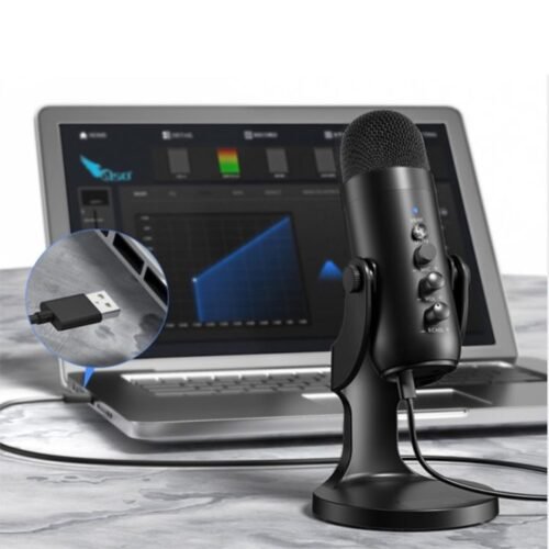 Jmary MC-PW8 Professional USB Microphone with Noise Reduction for Podcasting