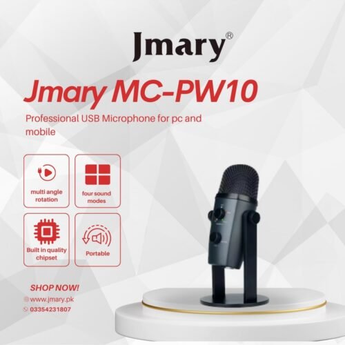 Jmary Mc-pw10 Professional Usb Microphone For Pc And Mobile For Podcasting With Noise Reduction