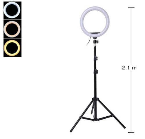 Professional LED Ring Light 26cm with 2.1m Adjustable Tripod – Perfect for Streaming, Photography & Content Creation