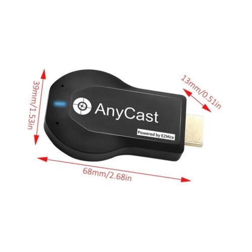 AnyCast M9 Plus 2-Core 1080P HDMI WiFi Display Dongle – Seamless Wireless Streaming & Screen Mirroring