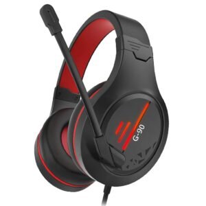 G90 Gaming Headset-Active Noise Cancelling Wired Headphones with Mic & Deep Bass HiFi Sound