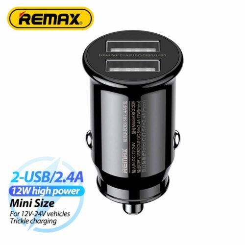 REMAX RCC239 Car Charger 12W 2.4A Fast Charging