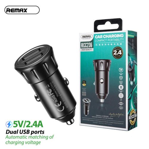 REMAX RCC239 Car Charger 12W 2.4A Fast Charging