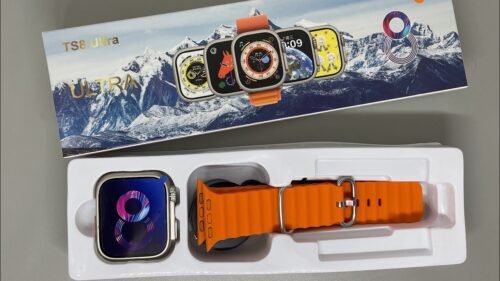 TS8 Ultra Series 8 Smartwatch – Bluetooth Calling, Heart Rate Monitor & Sport Tracking (Orange)