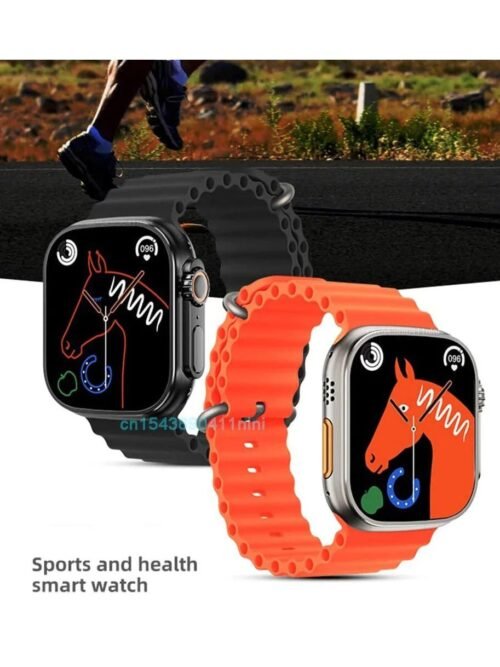 TS8 Ultra Series 8 Smartwatch – Bluetooth Calling, Heart Rate Monitor & Sport Tracking (Orange)