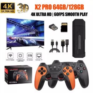 X2 Pro 64gb 35000+ Games 4k Game Stick 3d Retro Video Game Console