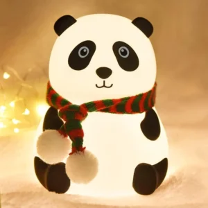 Cute Silicone Panda Lamp Color Changing Night Light