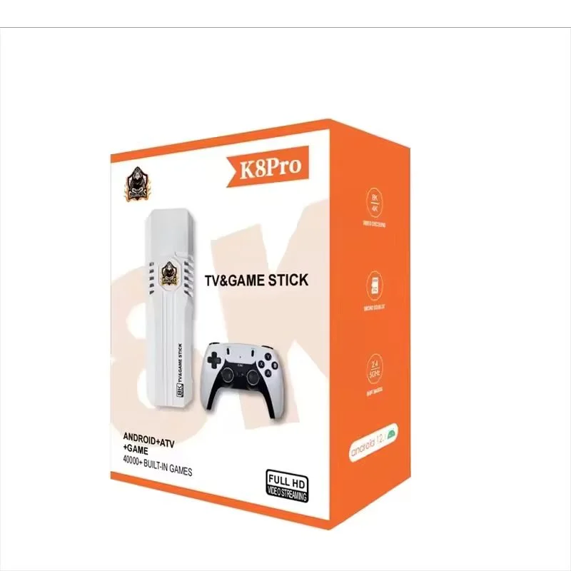 K8 Pro 40000+ Games 8K Wireless Game Console Stick with Android 12.1