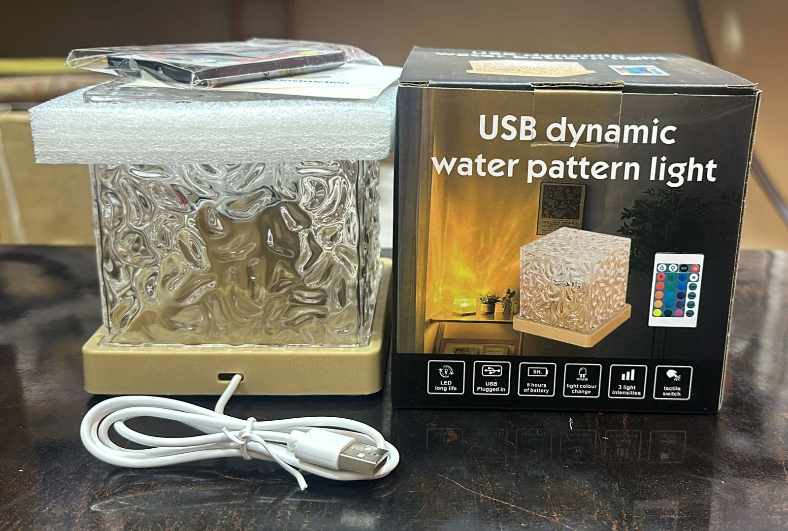 USB Dynamic Water Pattern Light