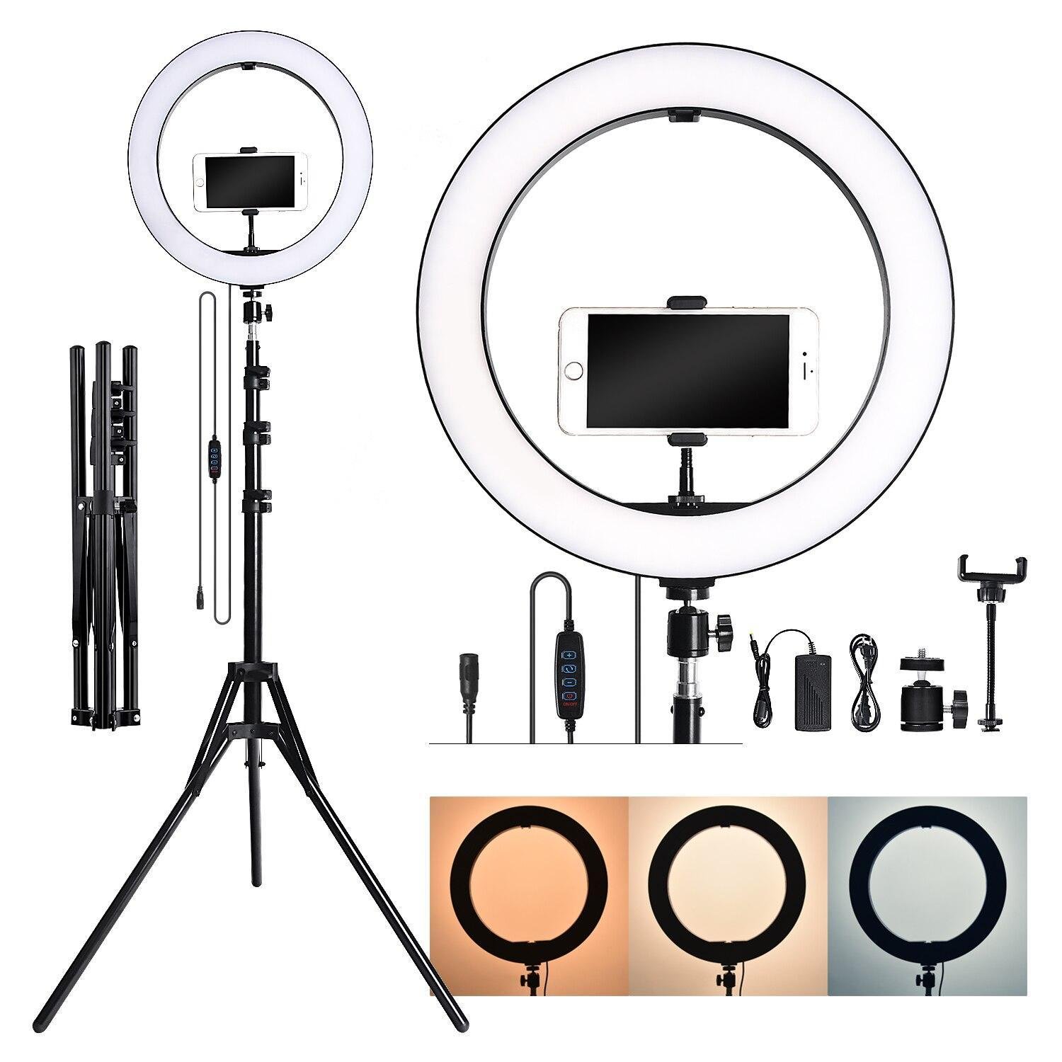 Professional LED Ring Light 36cm with 2.1m Adjustable Tripod