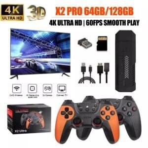 X2 Pro 64gb 35000+ Games 4k Game Stick 3d Retro Video Game Console